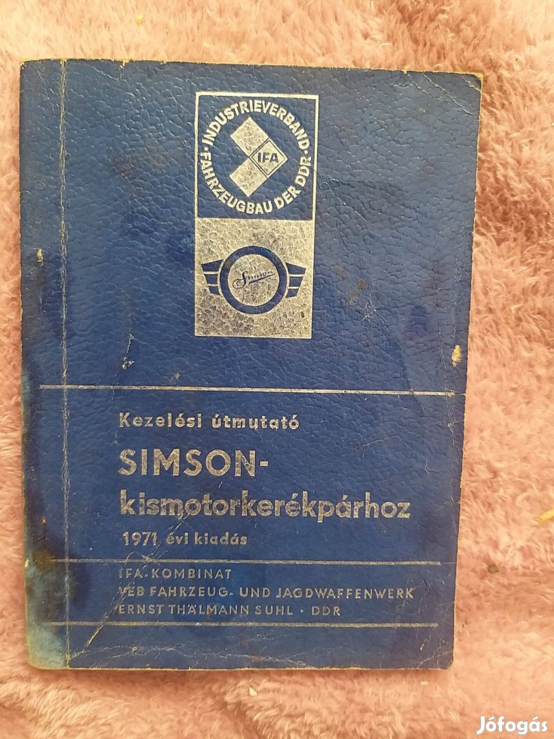 Simson Star /Schwalbe Kezelési Utmutató (Postázom is)