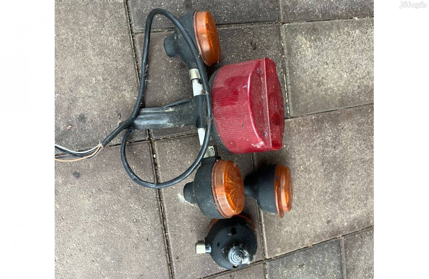 Simson gyári hátsó lámpa(komplett) tartóval, irányjelzőkkel