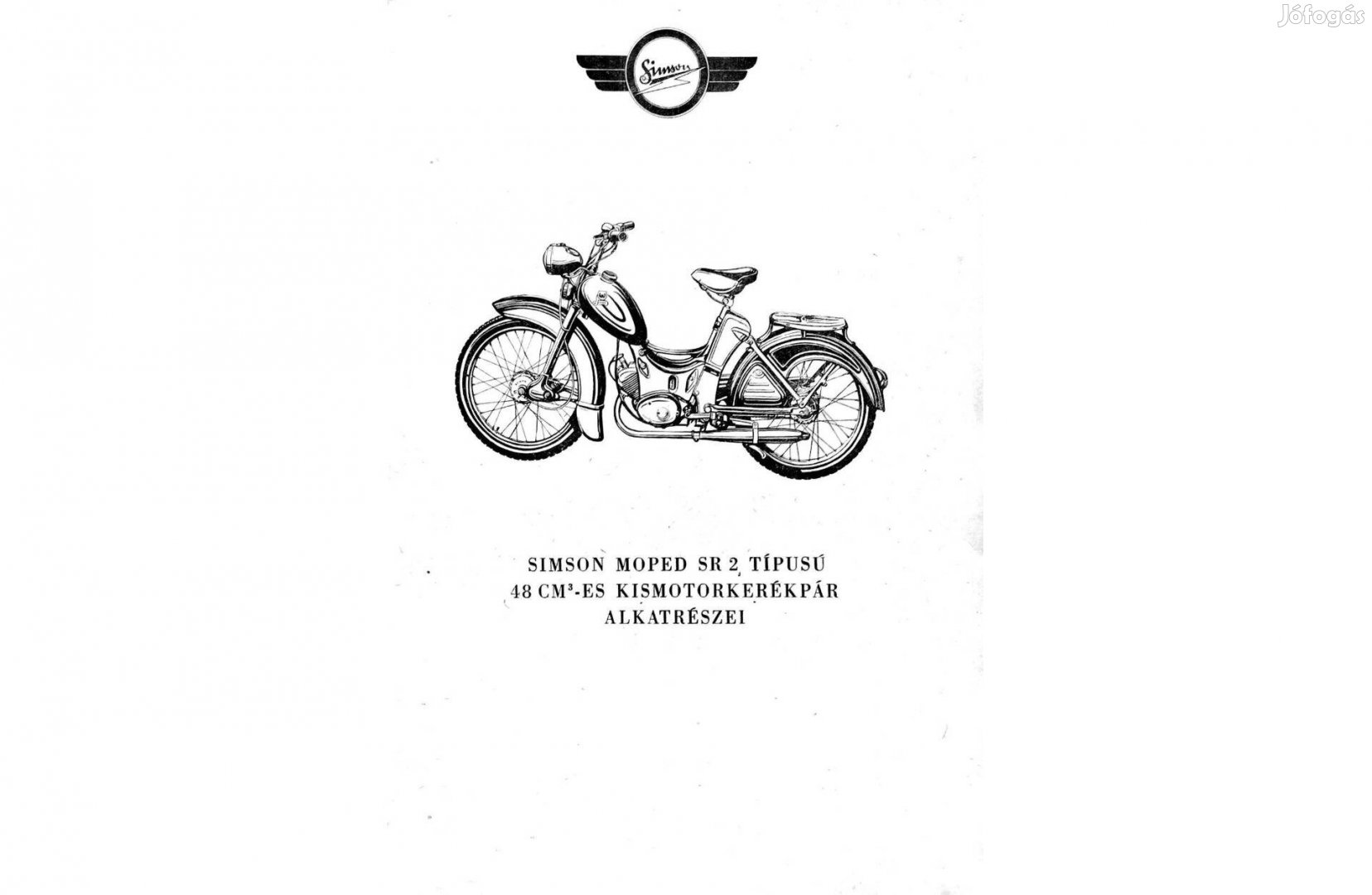 Simson moped SR2 alkatrész katalógus