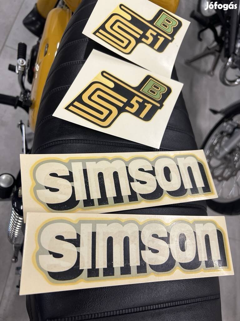 Simson s51 B DDR vizes matrica szett