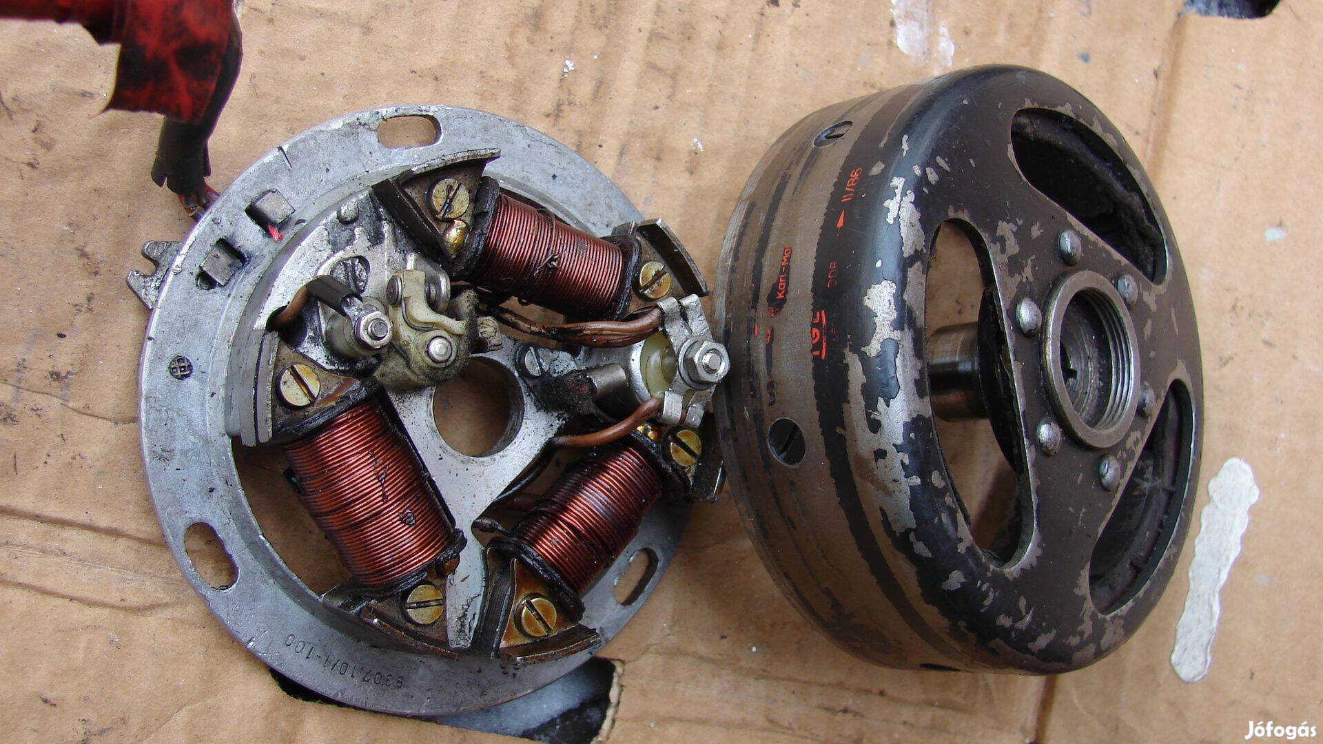 Simson s-51 gyújtás alaplap és lendkerék 2