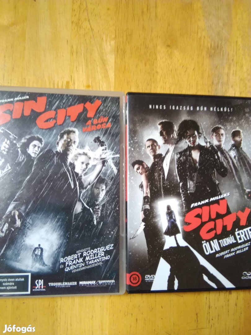 Sin city + Ölni tudnál érte dvd Frank Miller 