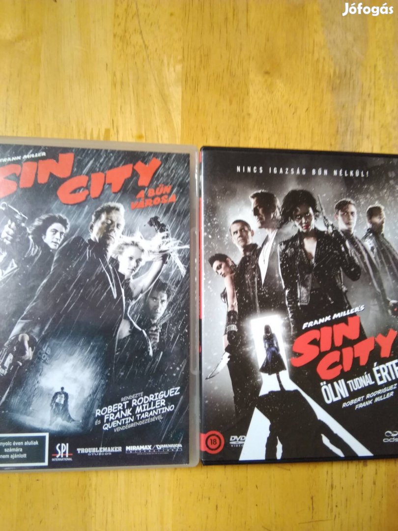 Sin city + Ölni tudnál érte újszerű dvd Frank Miller - Bruce Willis 