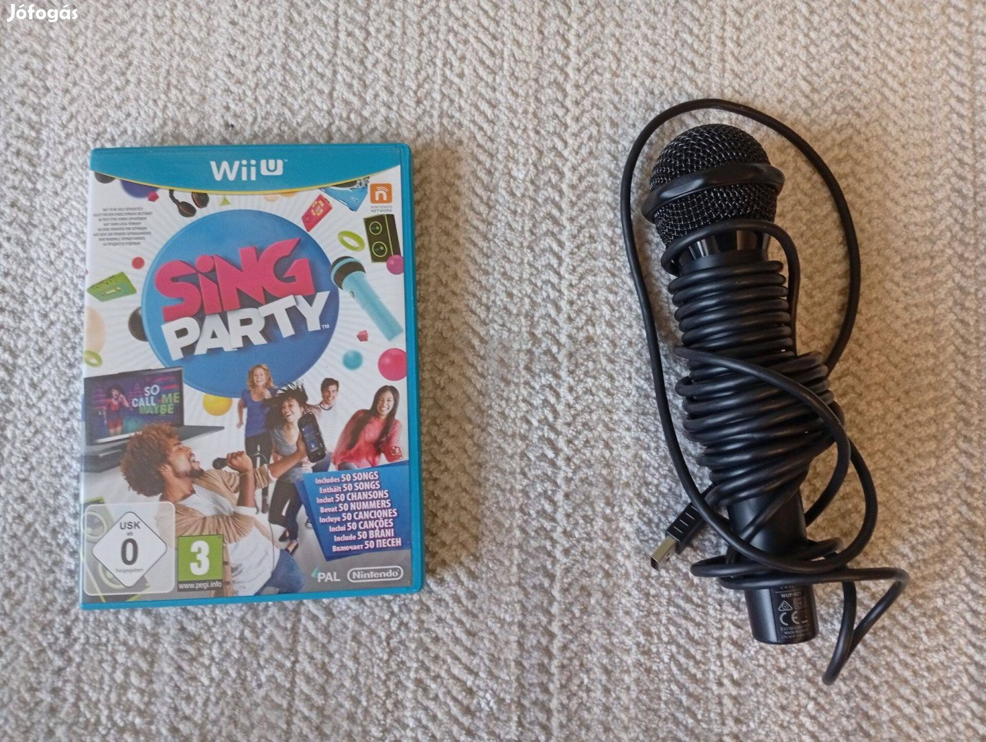 Sing Party mikrofon eredeti Nintendo Wii U játék