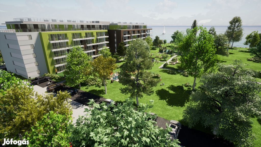Siófok, Ezüstpart, 63 m2-es, 4. emeleti, társasházi lakás, 3 szobás