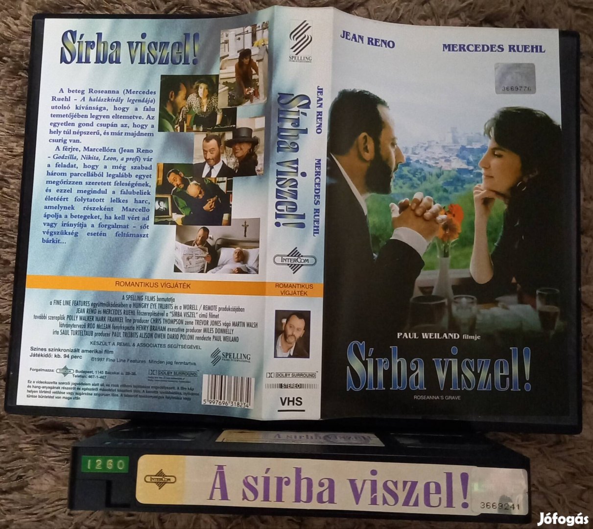 Sírba viszel - vígjáték vhs - Jean Reno- nagytok