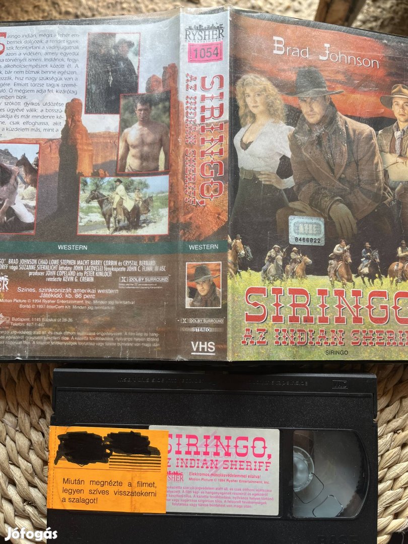 Siringo az indián sheriff vhs kazetta