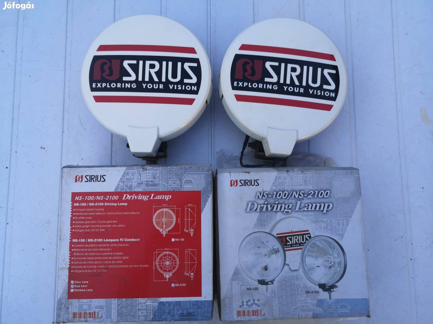 Sirius 180mm pótfényszóró pár helyzetjelzővel 