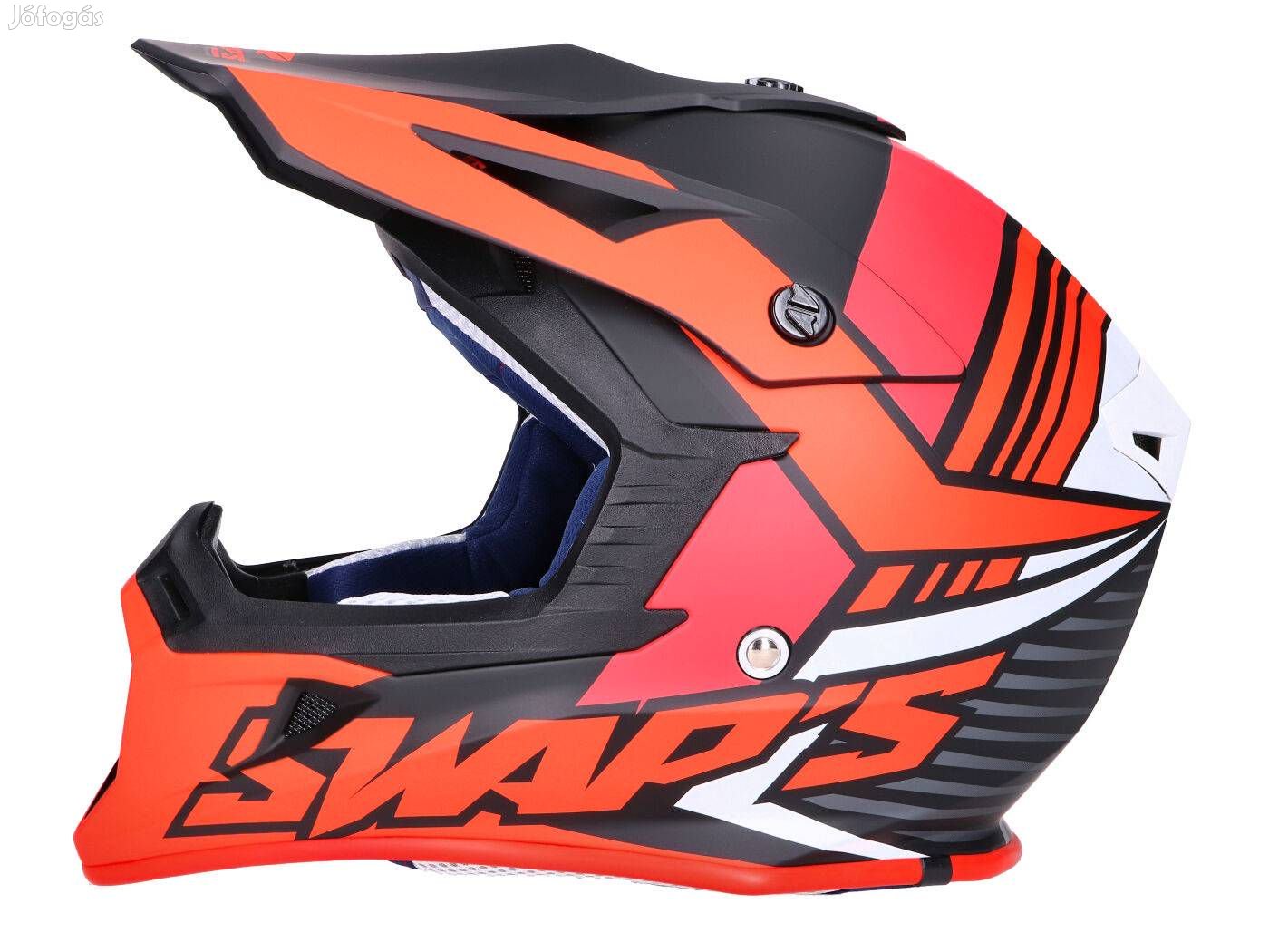 Sisak Motocross SWAPS S818 fekete / piros matt - L méret (59-60)