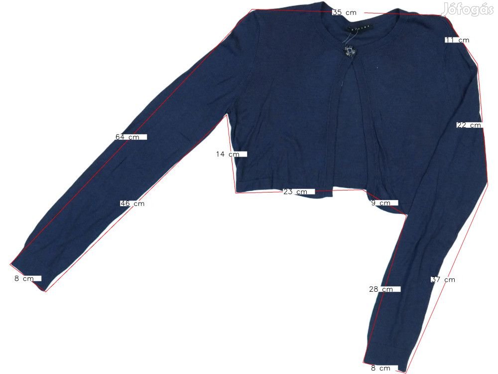 Sisley Új (címkés) Lány Bolero (Méret: 170)
