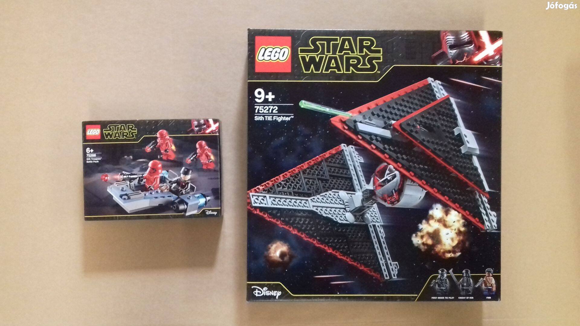 Sith témájú bontatlan Star Wars LEGO 75266 Trooper + 75272 TIE Foxp.ár
