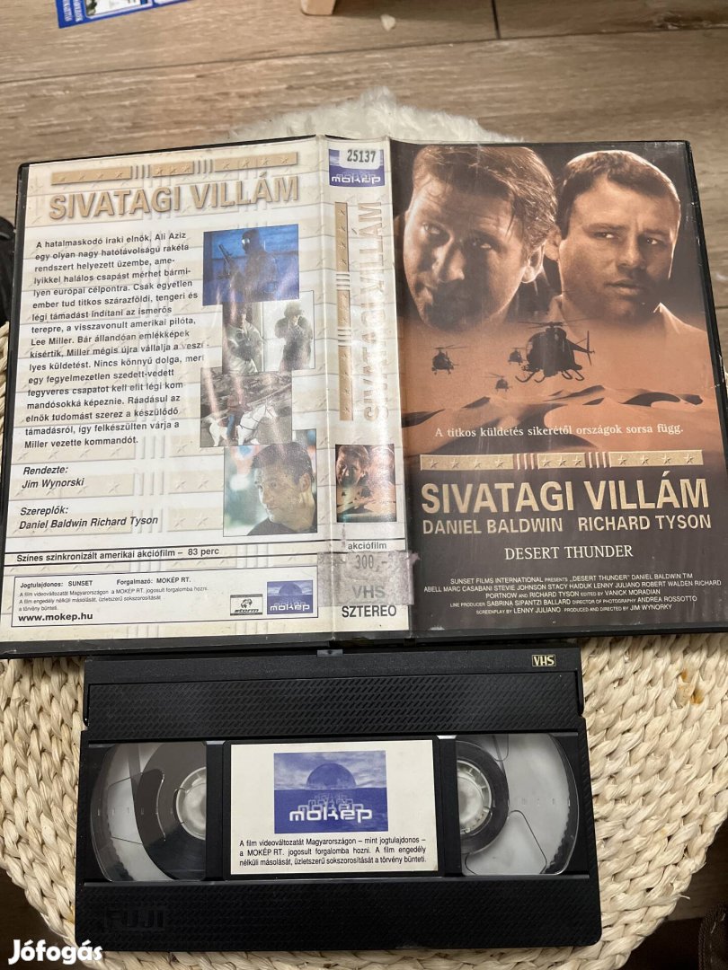 Sivatagi villám vhs film