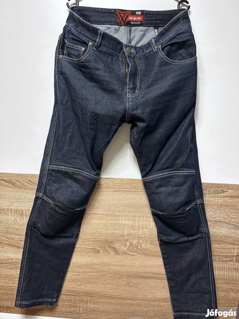 Sixgear Dexter férfi motoros farmer nadrág