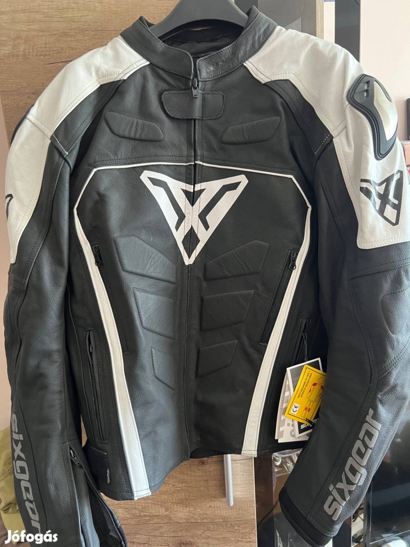 Sixgear Motoros bőrkabát 4XL