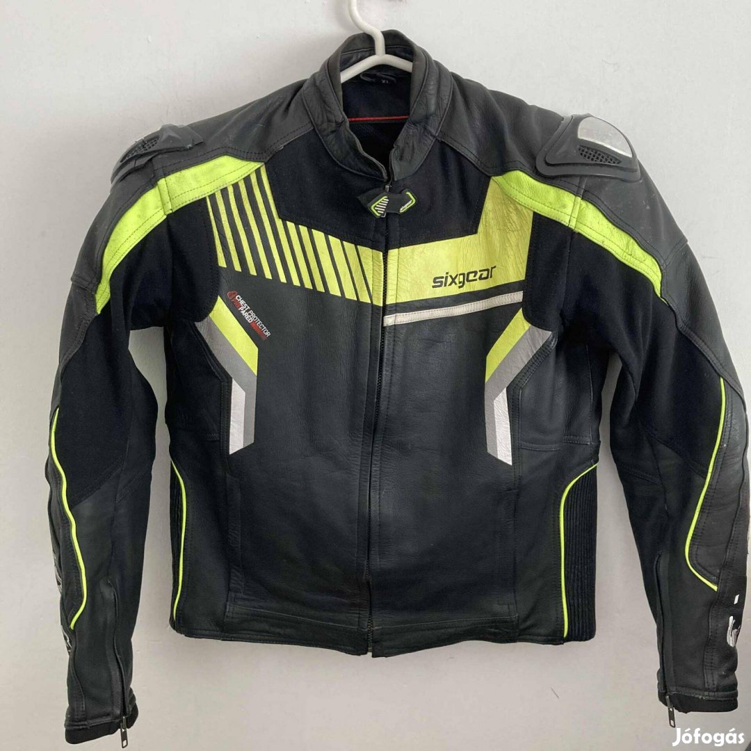 Sixgear motoros bőrdzseki L-es