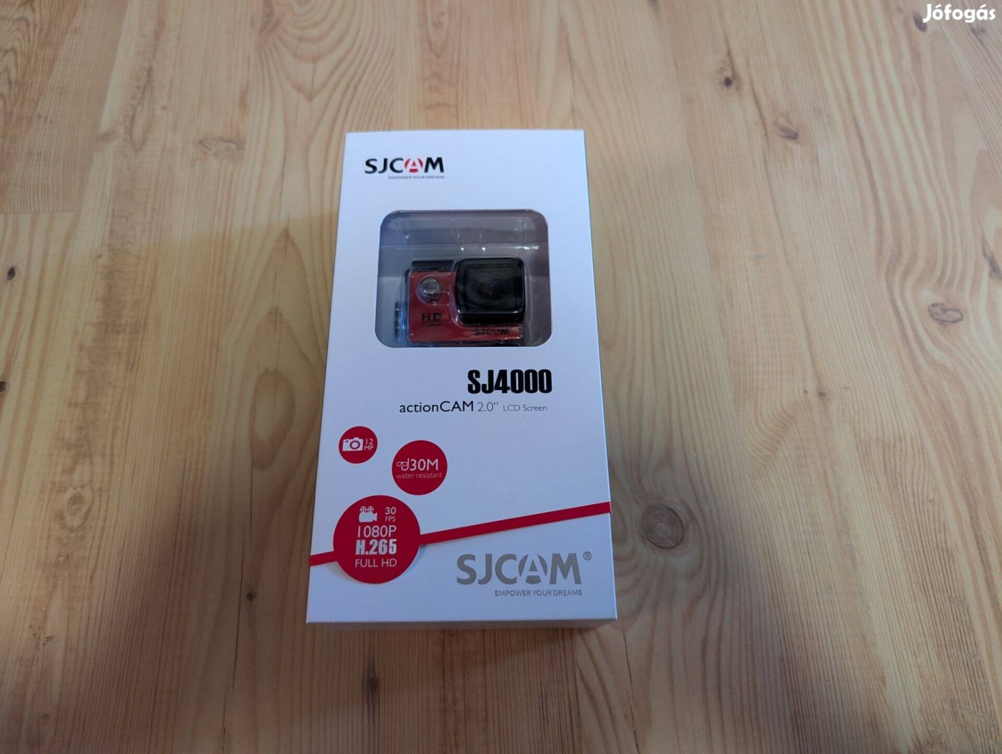 Sjcam SJ4000 Fullhd felbontású, 170° látószögű sportkamera, piros