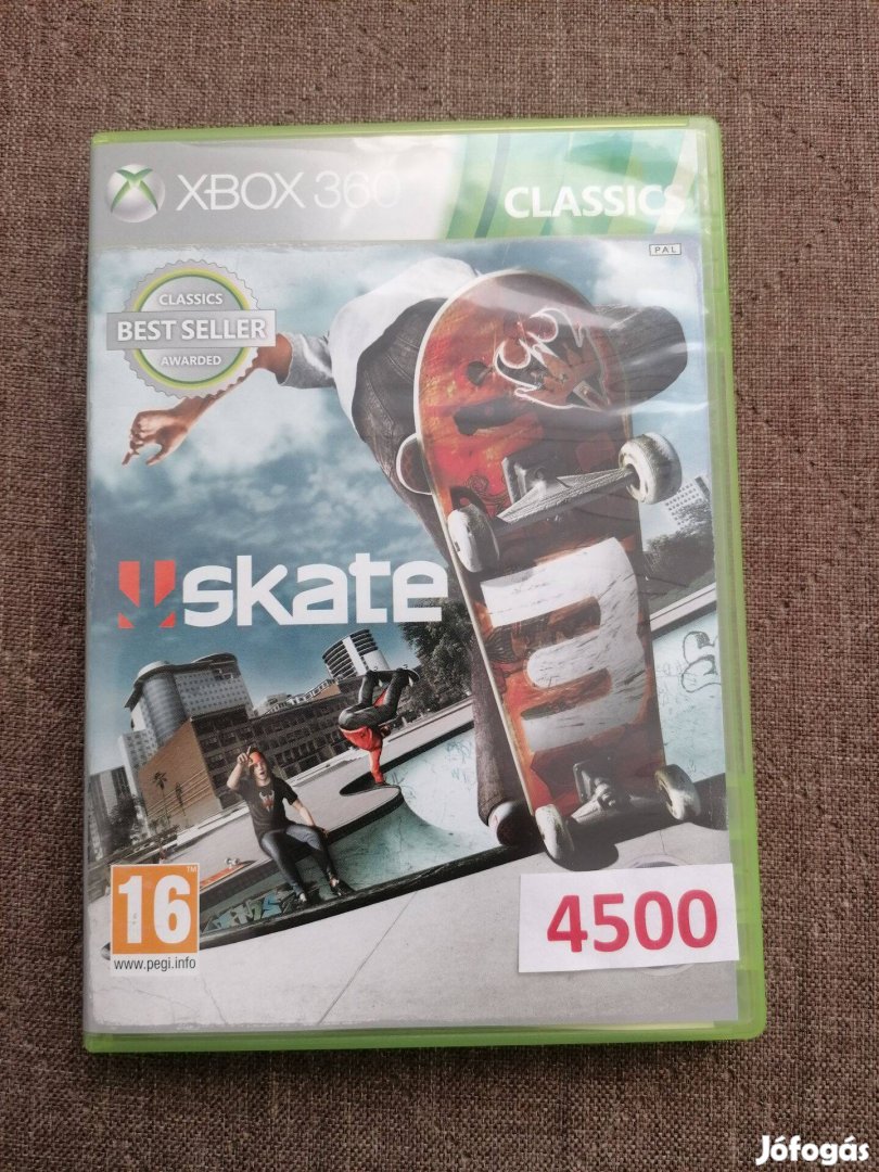 Skate 3 gördeszkás Xbox 360 játék eladó!