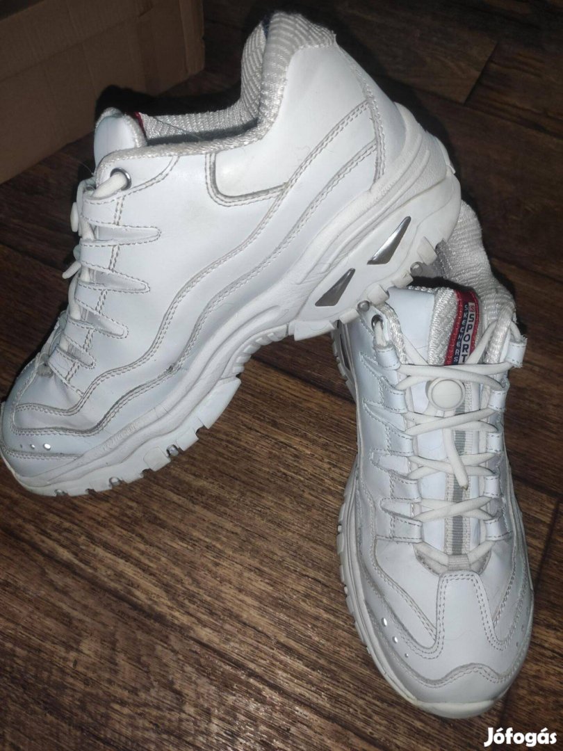 Skechers Energy White Millenium fehér bőr cipő - 39