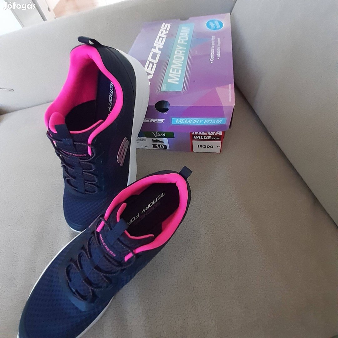 Skechers (40-es) tengerészkék-pink Memory Foam cipő eladó