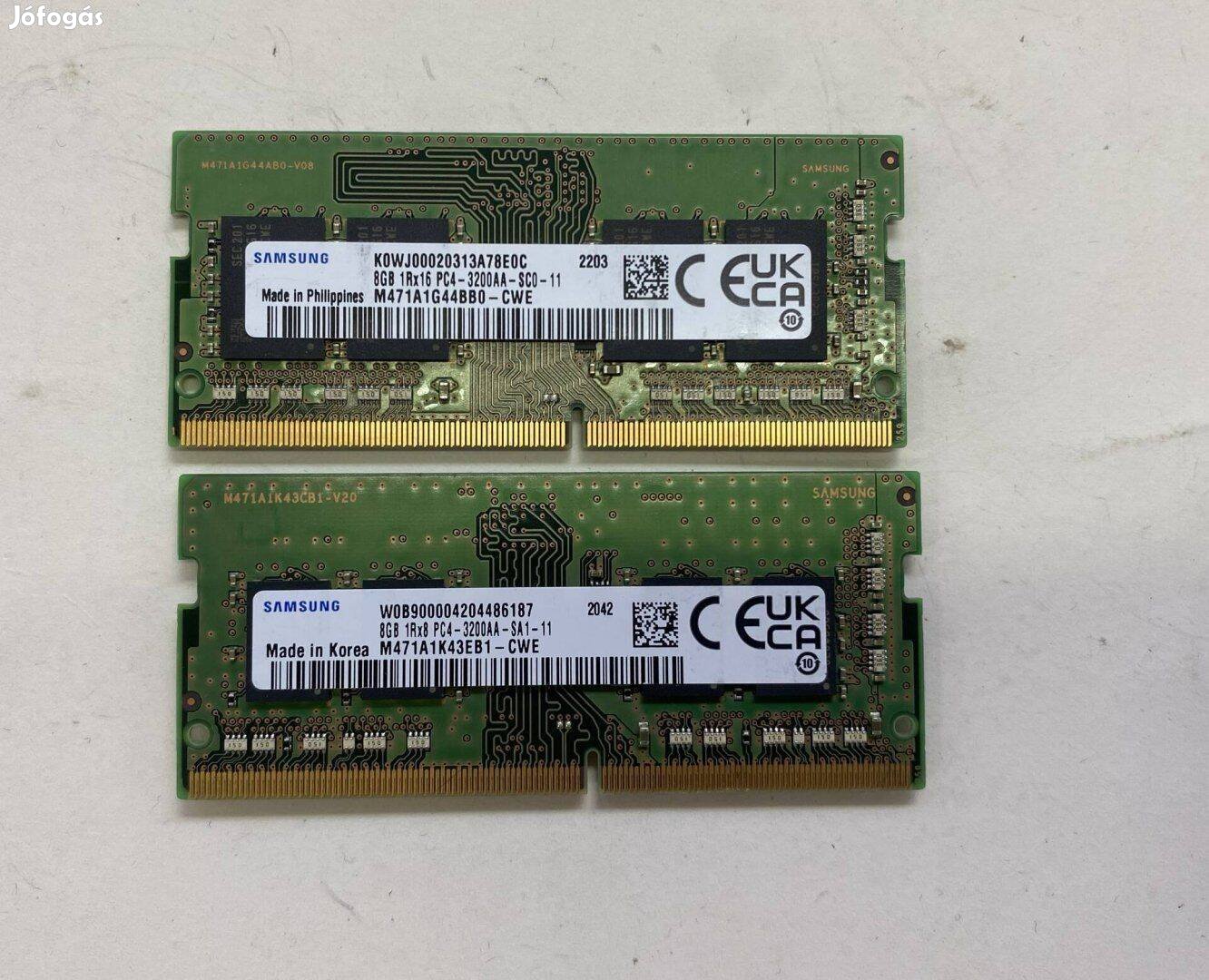 Skhynix Samsung DDR4 8GB pc4-3200aa 3200MHz SO-DIMM