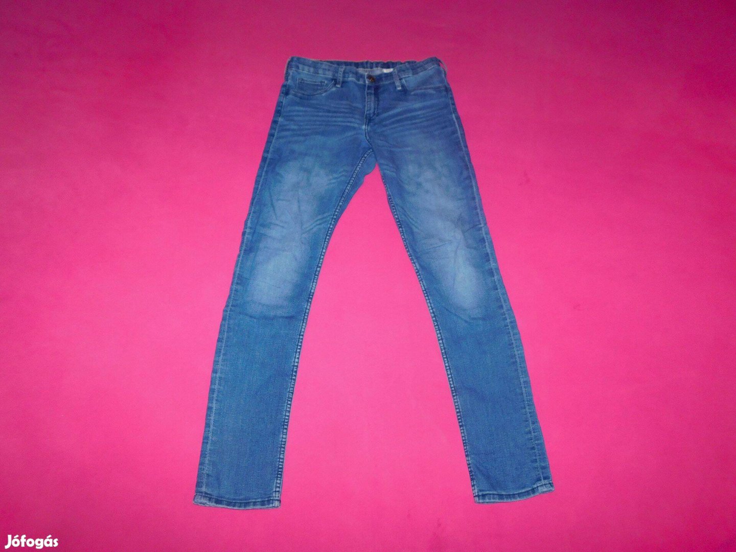 Skinny Fit & Denim, állítható derekú farmernadrág 152-es, 11-12 évesre