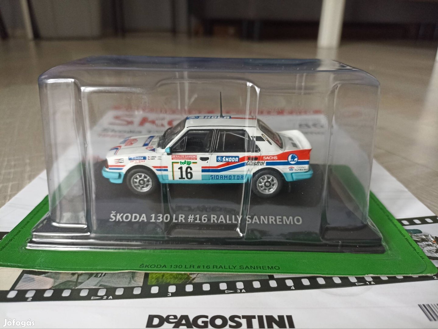 Skoda 130 LR rallye Sanremo 1:43 modell Kaleidoskop