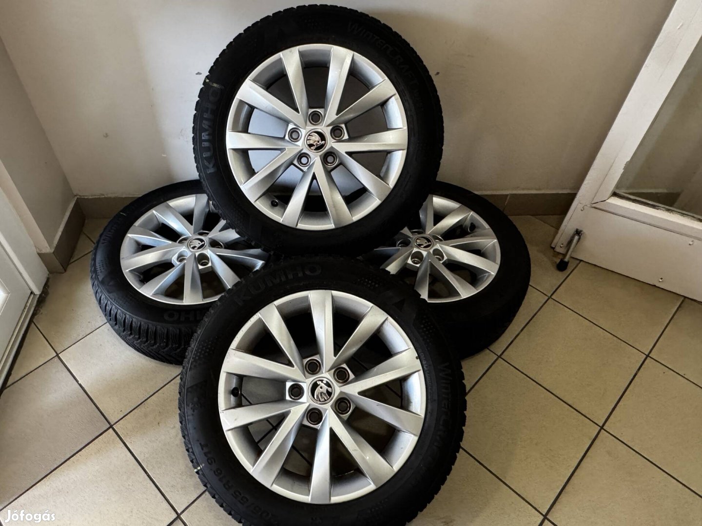 Skoda 16 Alcatras alufelni felni Téli szett Octavia Superb vw 