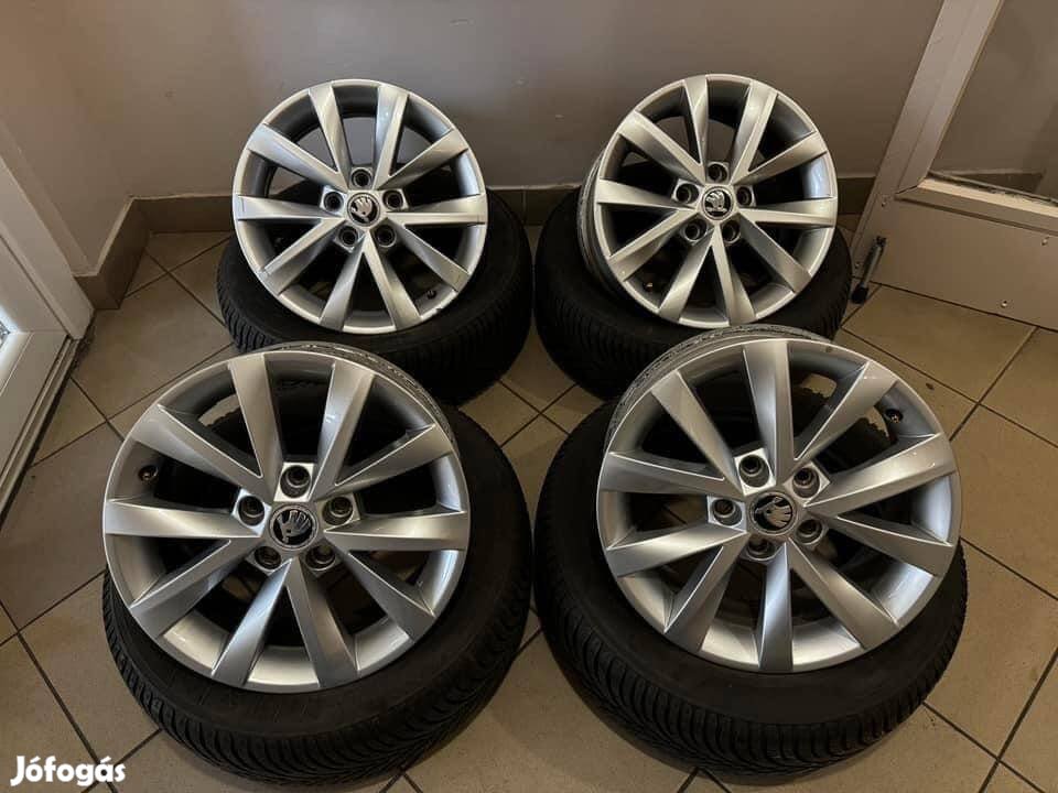 Skoda 16" Alcatras alufelni felni Téli szett Octavia Superb vw 