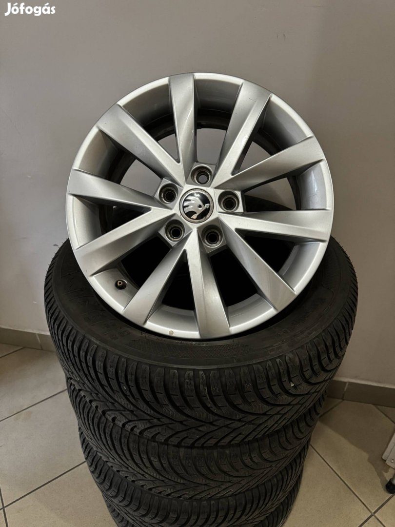 Skoda 16" Alcatras alufelni felni Téli szett Octavia Superb vw 