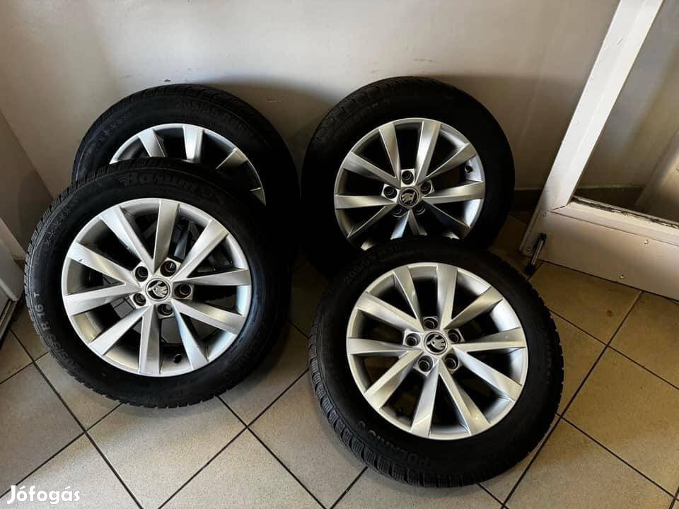 Skoda 16" Alcatras alufelni felni Téli szett Octavia Superb vw 