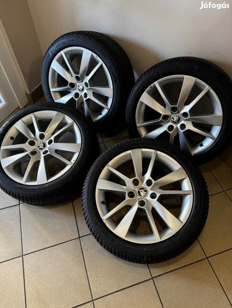 Skoda 17" Trius alufelni felni Új Téli szett Octavia Superb vw  