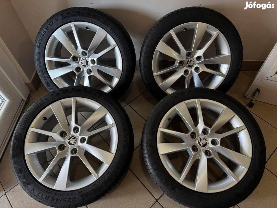Skoda 17" Trius alufelni felni nyári szett Octavia Superb 
