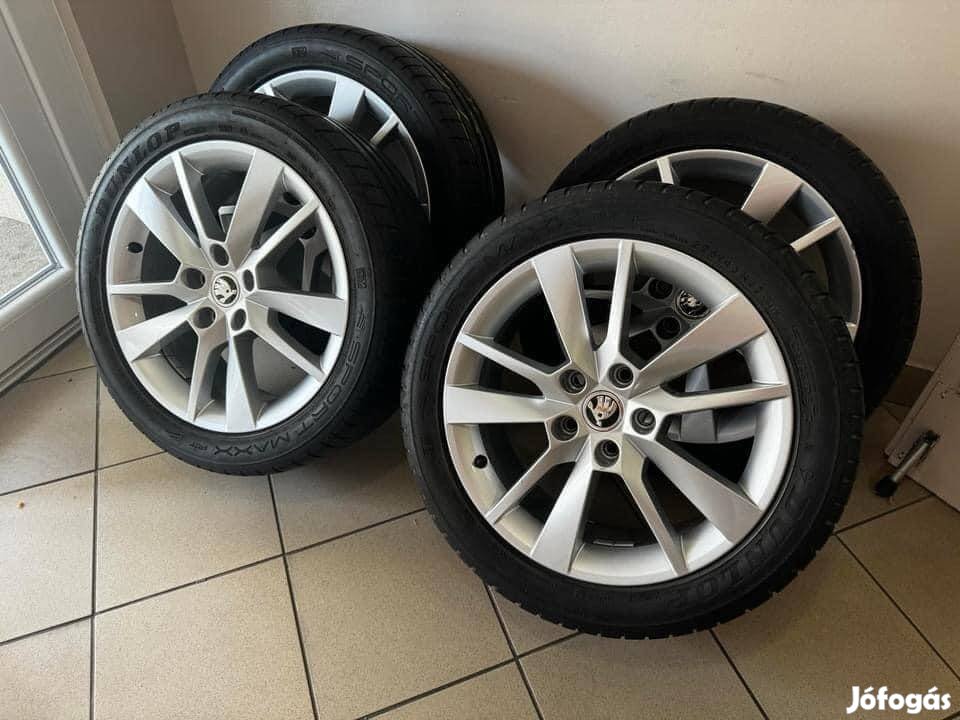 Skoda 17" Trius alufelni felni új Téli szett Octavia Superb vw 