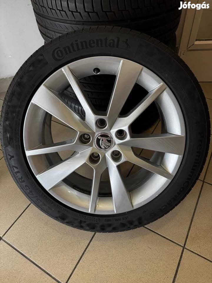 Skoda 17" Trius alufelni felni új nyári szett Octavia Superb vw 