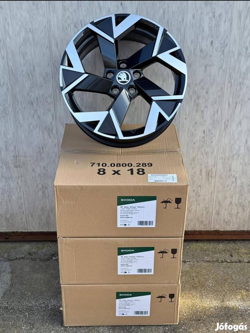 Skoda 18" Trisuli alufelni felni új Superb 4 Octavia vw 