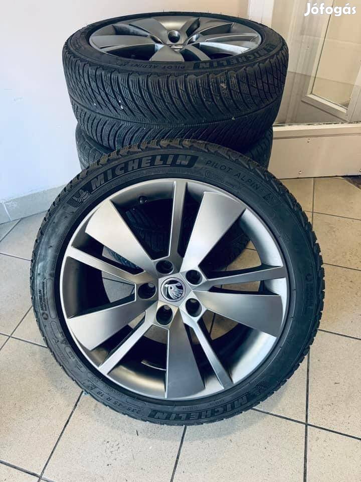 Skoda 18" Zenith alufelni felni Téli szett Superb Octavia vw 