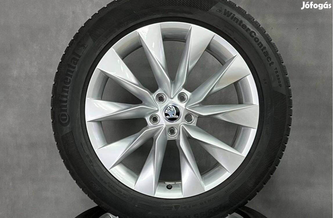 Skoda 19" 5x112 alufelni felni enyaq 235/55r19 téli gumi