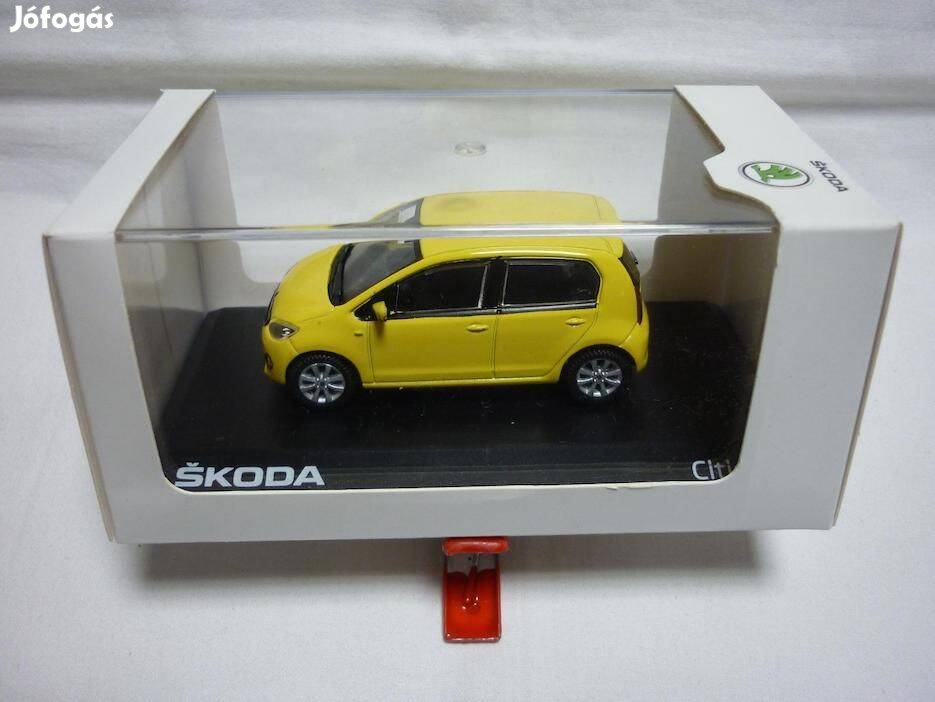 Skoda Citigo kisautó 1:43, modell, makett