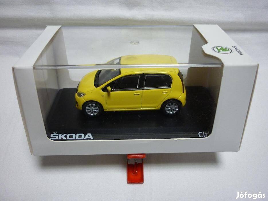 Skoda Citigo kisautó, modell, makett 1:43