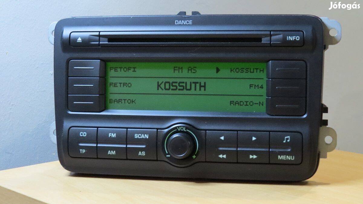 Skoda Dance Fabia Roomster gyári cd rádió fejegység