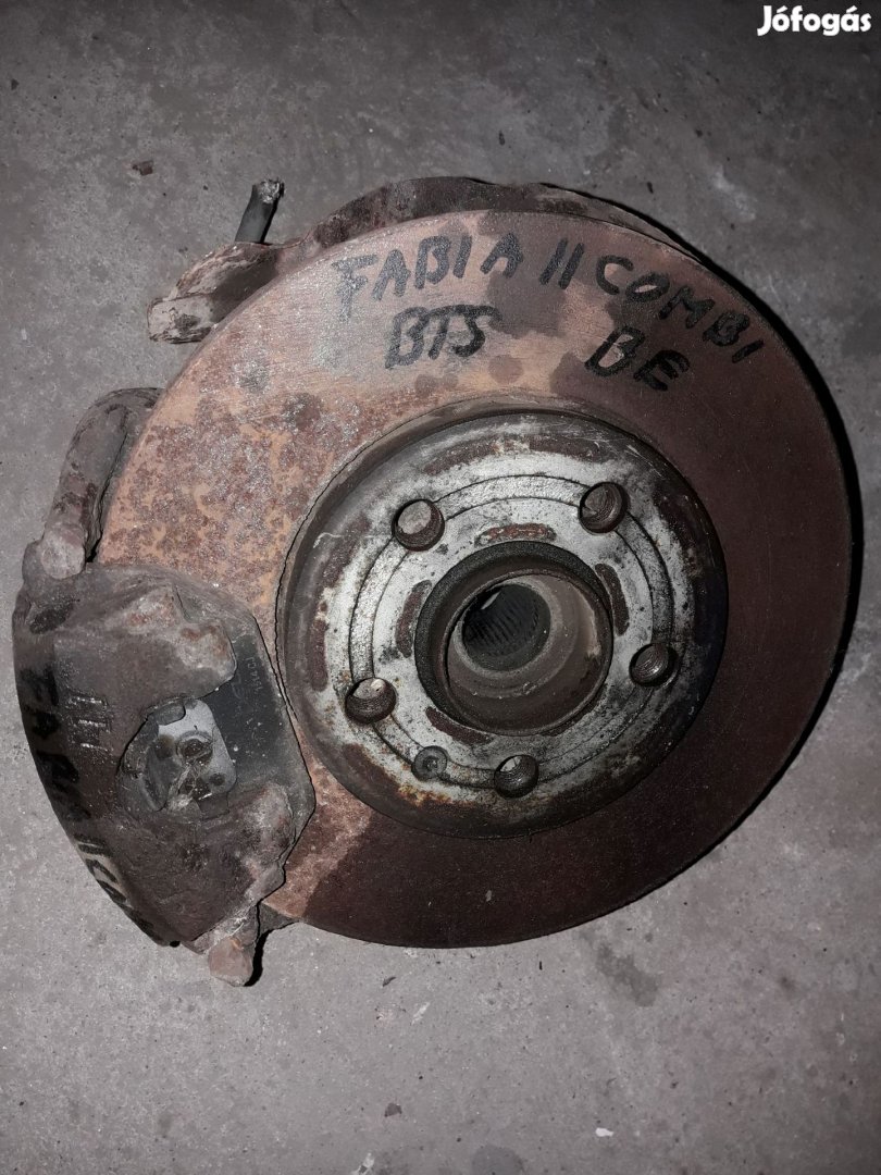 Skoda Fabia 06- Bal Első Csonkállvány Kerékaggyal Féknyereg