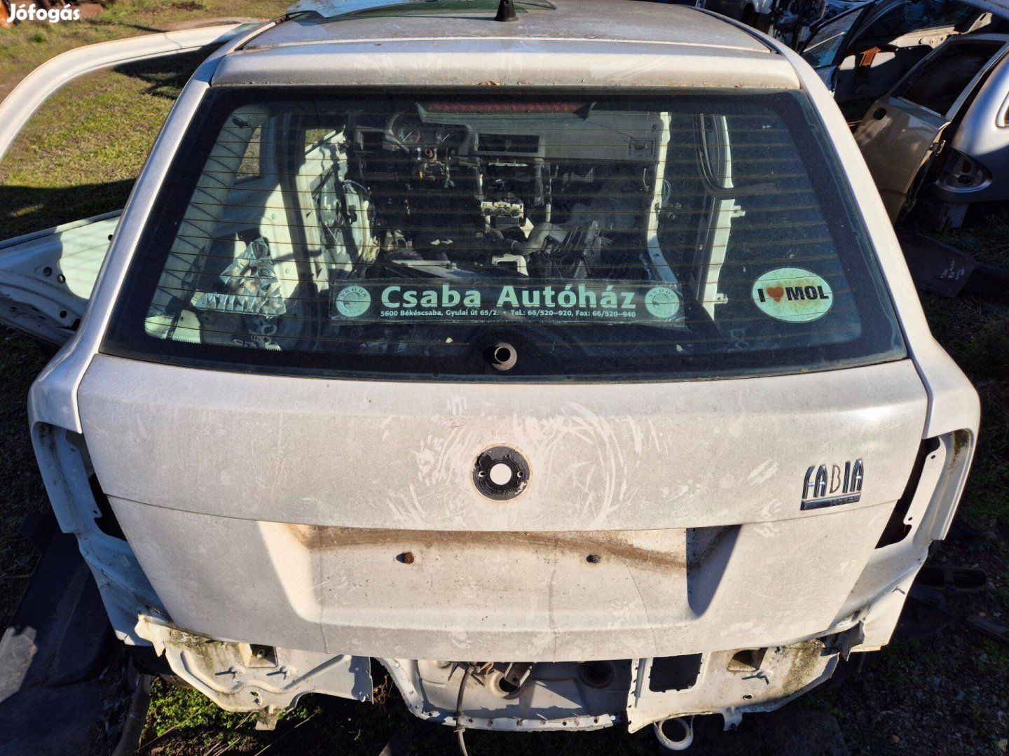 Skoda Fabia 2001 5 ajtós csomagtérajtó üveggel