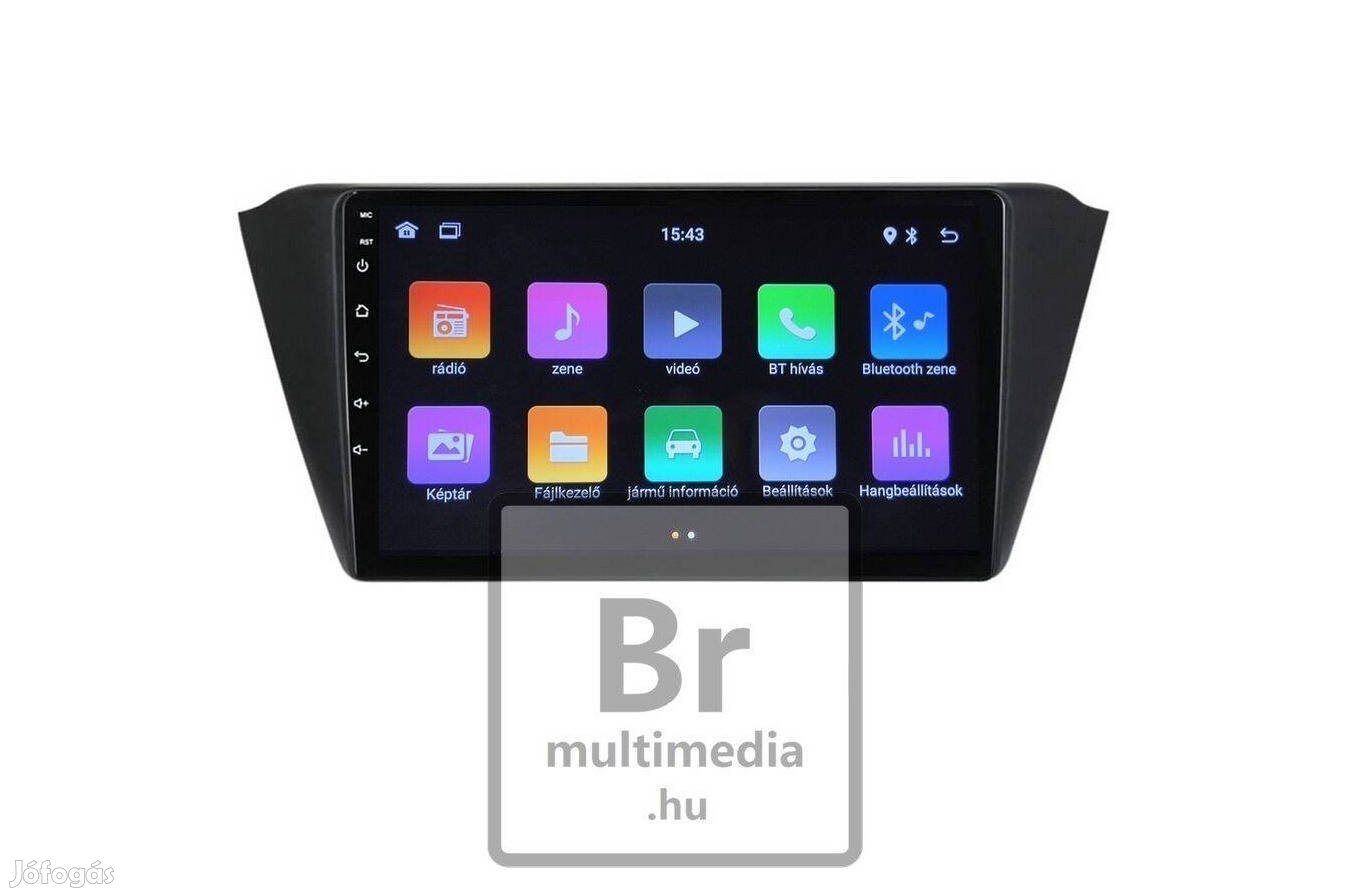 Skoda Fabia Android Kijelző Multimédia Rádió Navigáció Hifi Carplay