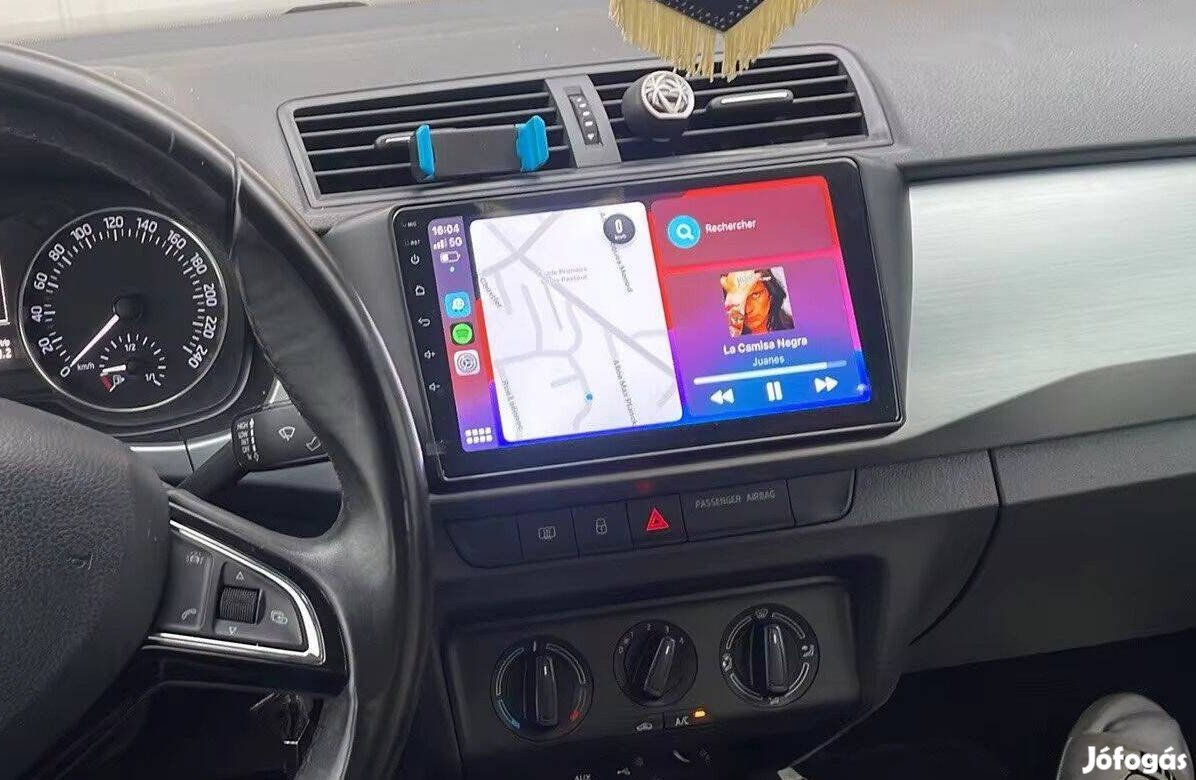 Skoda Fabia Android Kijelző Rádió Multimédia 2Din Navigáció Carplay