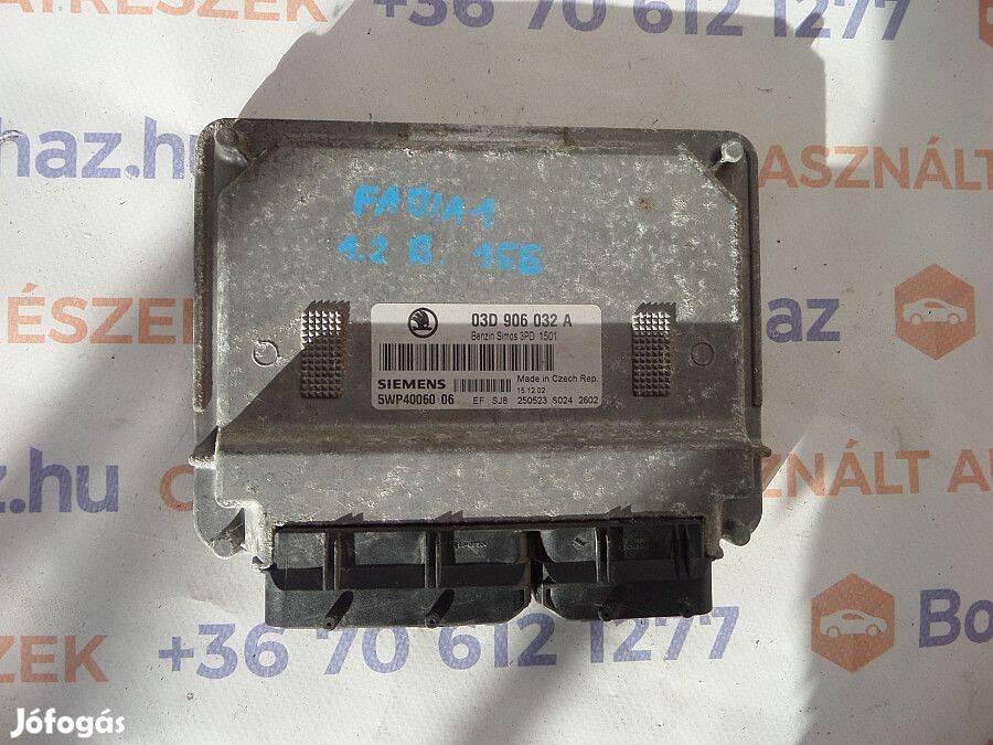 Skoda Fabia Eladó gyári, bontott 1,2 benzines motorvezérlő ECU