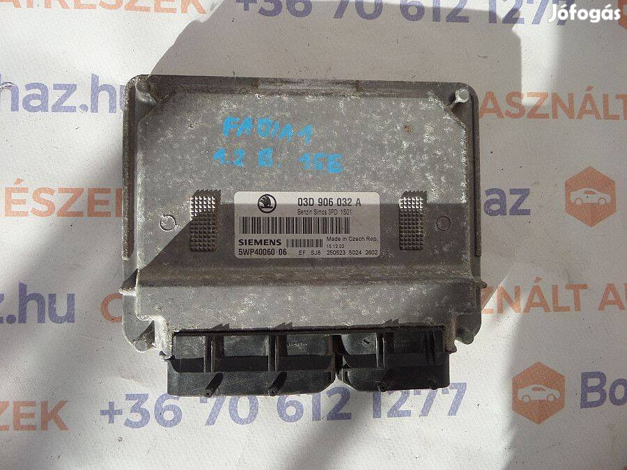 Skoda Fabia Eladó gyári, bontott 1,2 benzines motorvezérlő ECU