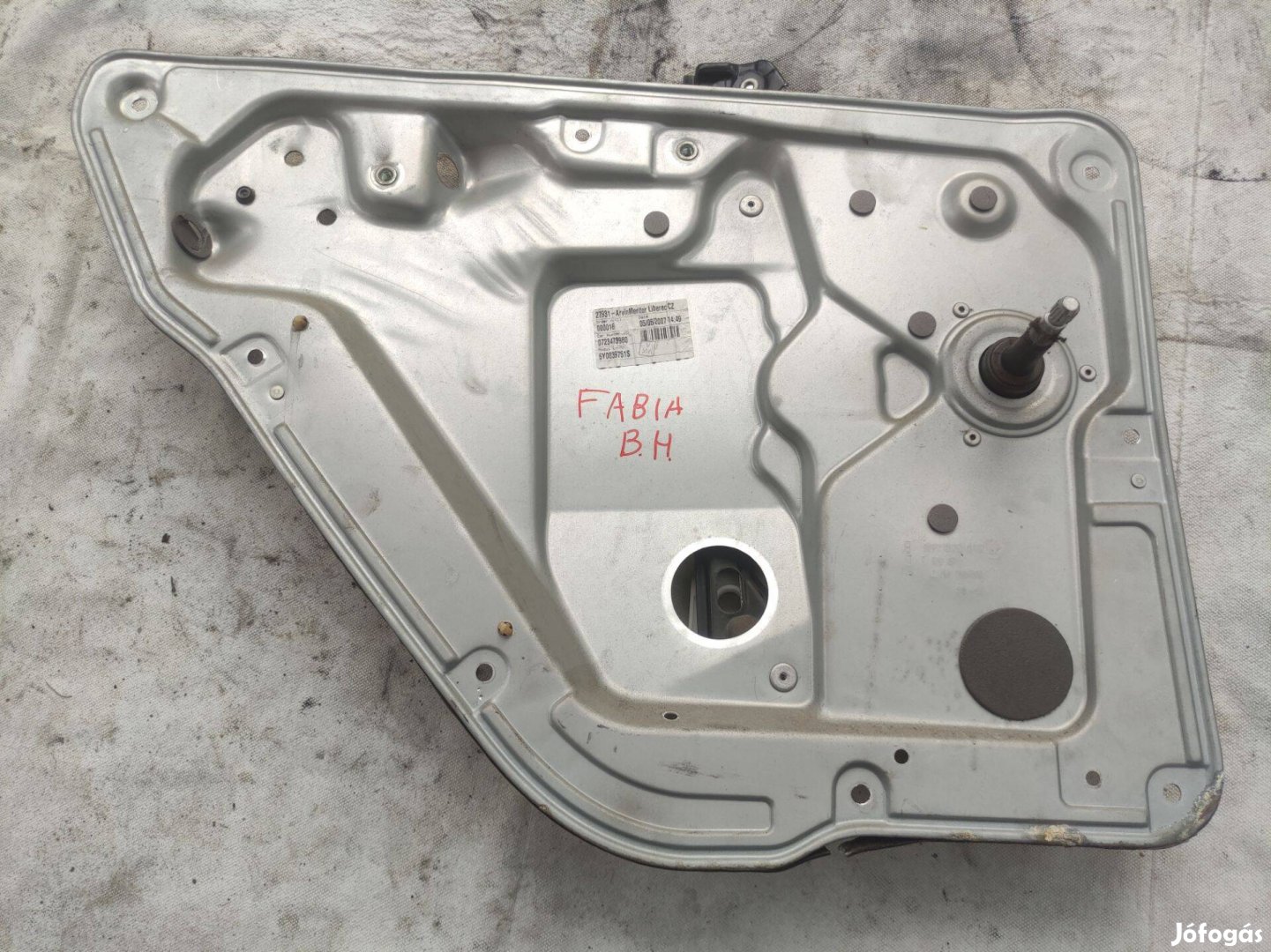 Skoda Fabia MK1 kombi bal hátsó ablakemelő szerkezet mechanikus