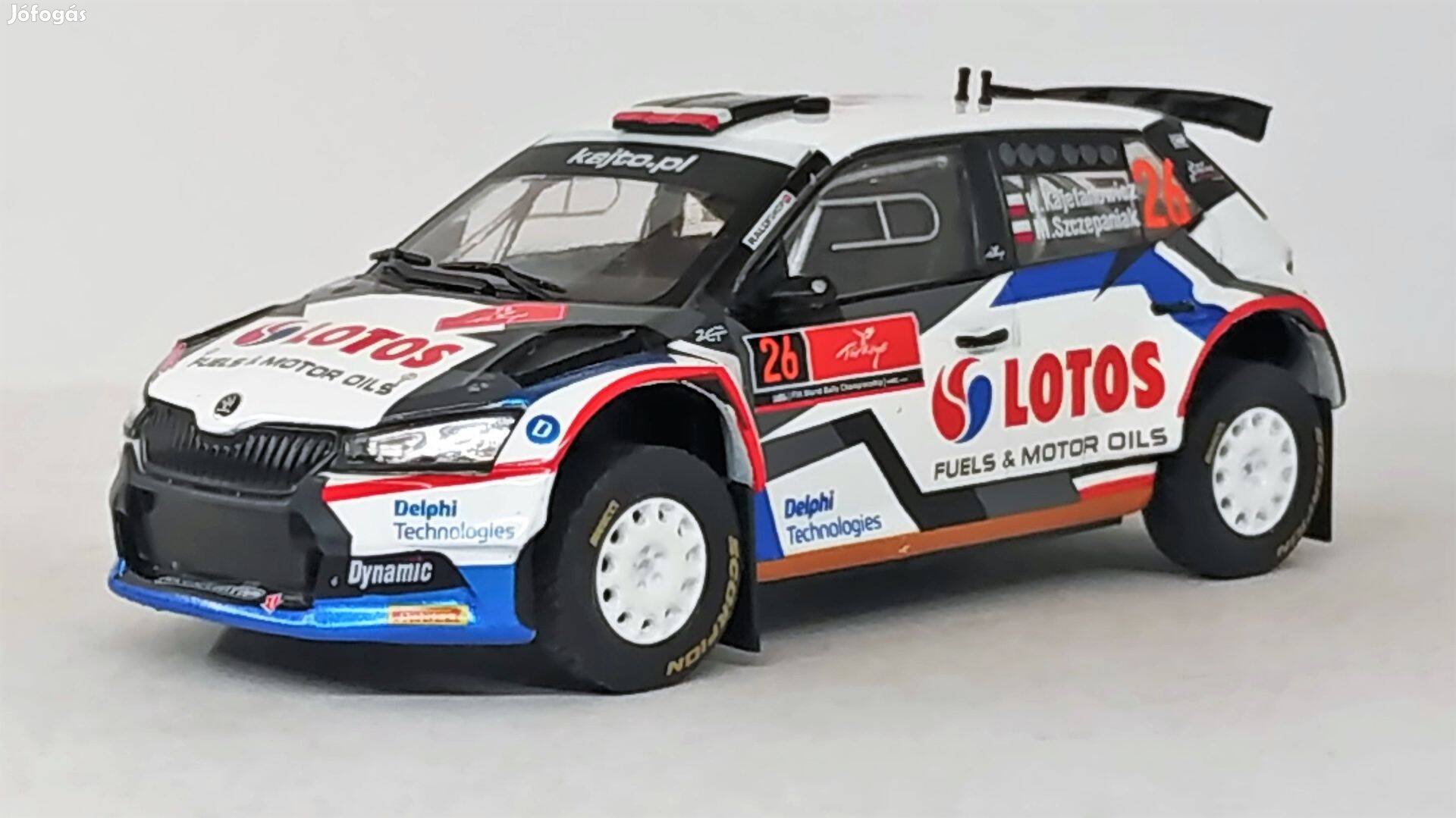 Skoda Fabia Rally2 Evo modellautó 1:43 új bontatlan eladó