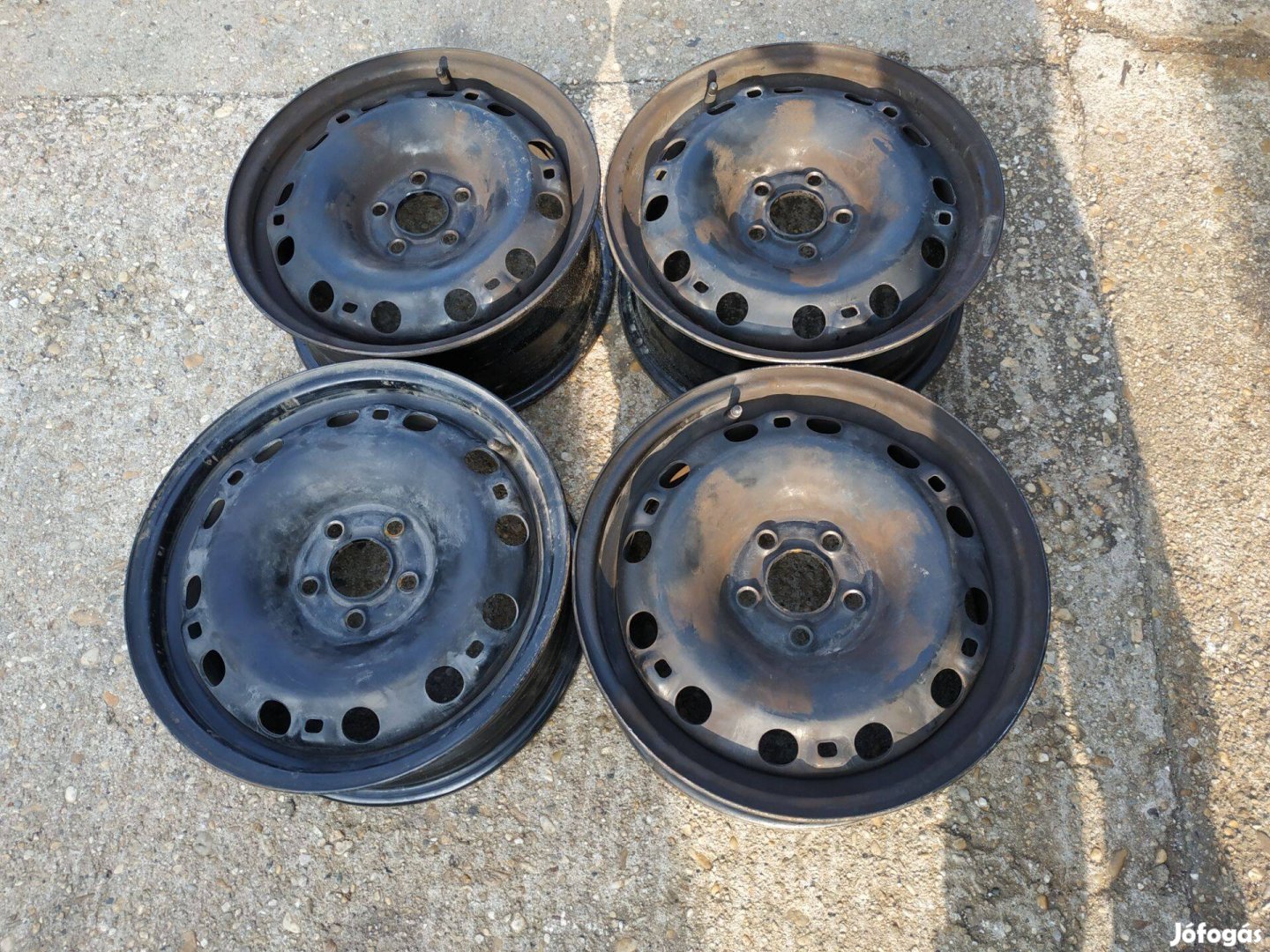 Skoda Fabia,VW Polo,5x112 gyári lemezfelni garnitúra 6 X 15"