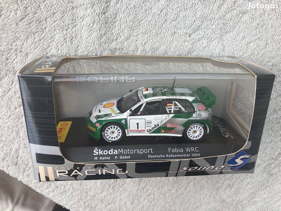 Skoda Fabia WRC rali autó, modell, makett